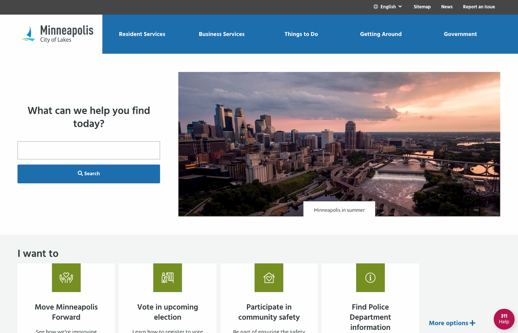 city of minneapolis homepage